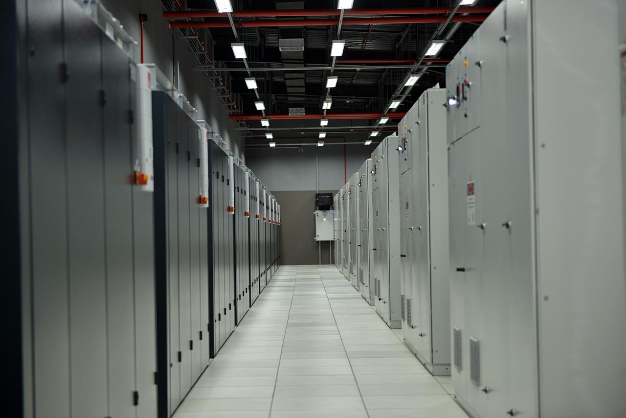 Sala de energia do datacenter